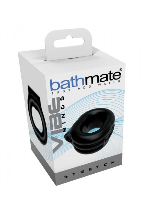 Чёрное эрекционное виброкольцо Stretch - Bathmate - в Иваново купить с доставкой