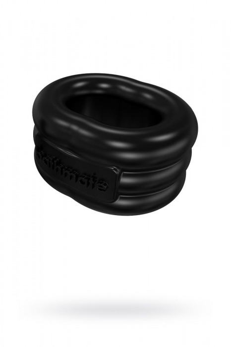 Чёрное эрекционное виброкольцо Stretch - Bathmate - в Иваново купить с доставкой