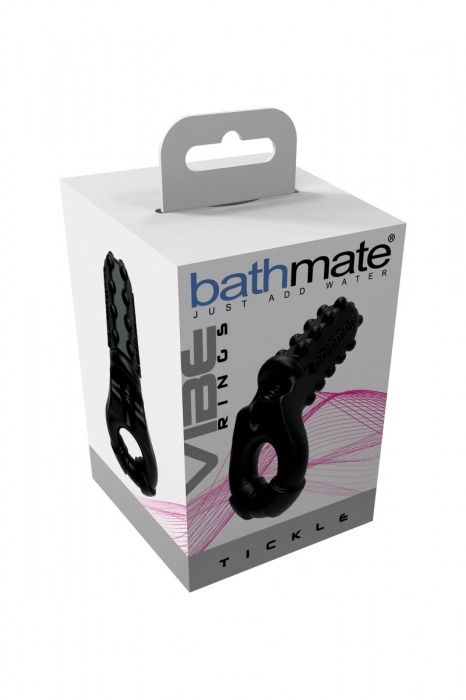 Чёрное эрекционное виброкольцо Tickle - Bathmate - в Иваново купить с доставкой