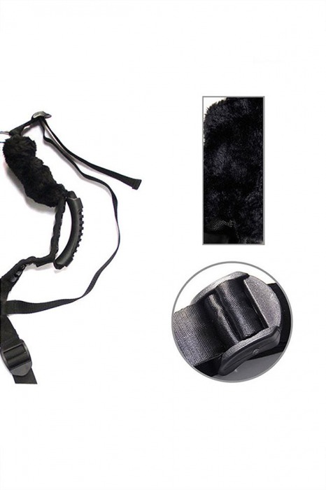 Чёрный бондажный комплект Romfun Sex Harness Bondage на сбруе - Romfun - купить с доставкой в Иваново