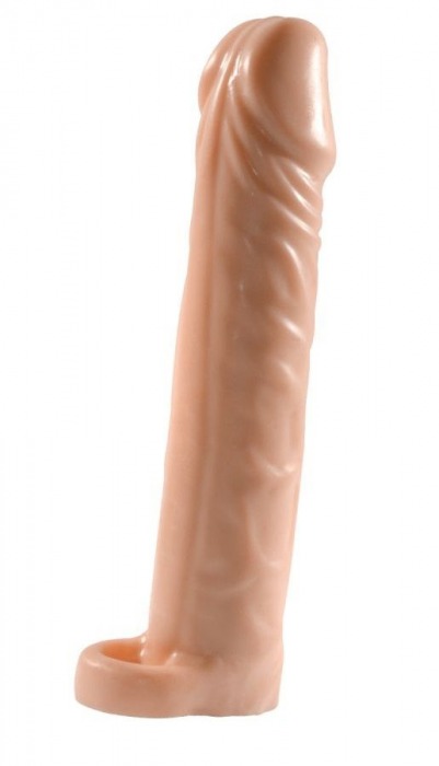 Телесная насадка-удлинитель Extension sleeve с подхватом - 17 см. - Sitabella - в Иваново купить с доставкой