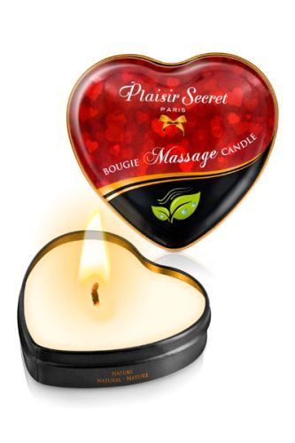 Массажная свеча с нейтральным ароматом Bougie Massage Candle - 35 мл. - Plaisir Secret - купить с доставкой в Иваново