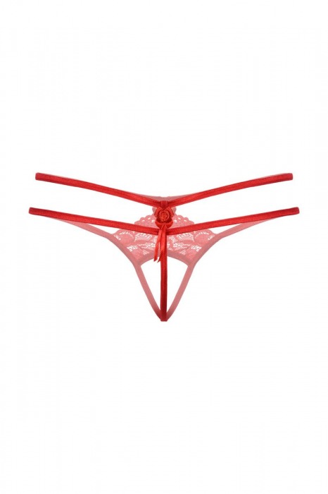 Женские трусики с кружевным рисунком и прорезью - SoftLine купить с доставкой