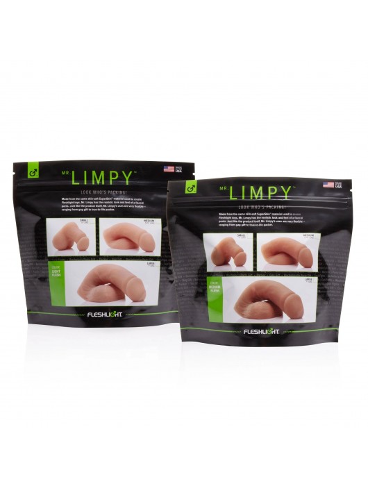 Мягкий имитатор пениса Fleshton Limpy среднего размера - 17 см. - Fleshlight - купить с доставкой в Иваново
