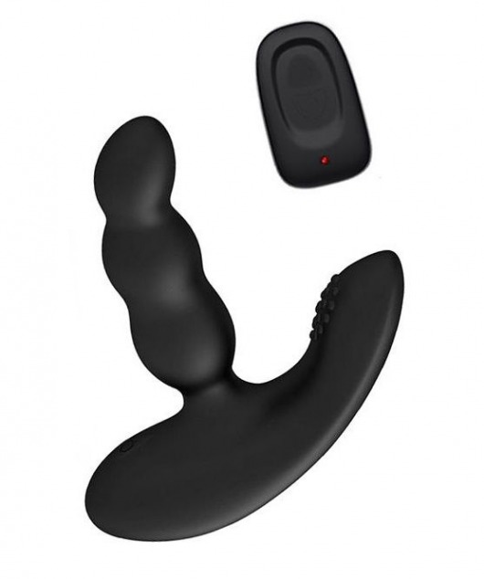 Черный силиконовый стимулятор простаты Levett Nitoc с пультом ДУ - Levett - в Иваново купить с доставкой