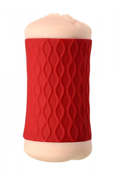 Двухсторонний мастурбатор JOS  NADIN в красном цилиндре - JOS - в Иваново купить с доставкой Двухсторонний мастурбатор JOS  NADIN в красном цилиндре - JOS - в Иваново купить с доставкой