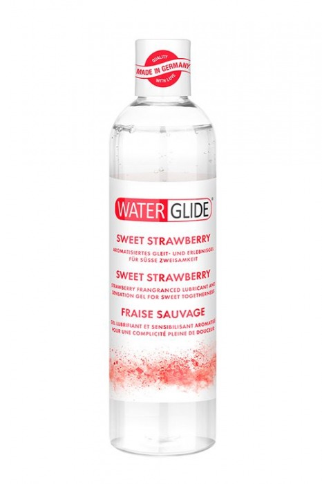 Лубрикант на водной основе с ароматом клубники SWEET STRAWBERRY - 300 мл. - Waterglide - купить с доставкой в Иваново
