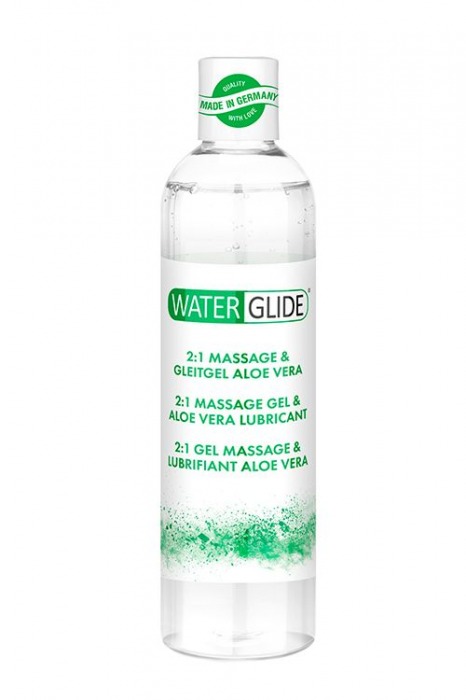 Гель-смазка 2-в-1 MASSAGE   LUBRICANT ALOE VERA - 300 мл. - Waterglide - купить с доставкой в Иваново