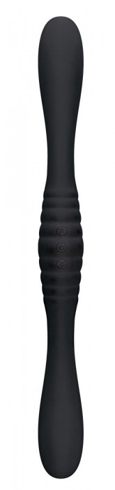 Черный двойной вибромассажер 2FER Dual Massager - 36 см. - NS Novelties