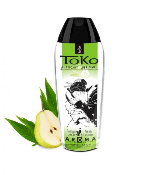 Интимный гель TOKO Pear   Exotic Green Tea с ароматом груши и зеленого чая - 165 мл. - Shunga - купить с доставкой в Иваново