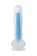 Прозрачно-синий фаллоимитатор, светящийся в темноте, Steve Glow - 20 см. - ToyFa купить с доставкой в интернет-магазине Orgasmix в Иваново Прозрачно-синий фаллоимитатор, светящийся в темноте, Steve Glow - 20 см. - ToyFa