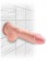 Телесный фаллоимитатор на присоске 10  Triple Density Fat Cock with Balls - 27,9 см. - Pipedream