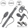 Серый вибронабор Silicone Remote Adventure Set - California Exotic Novelties