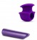 Фиолетовый вибромассажер B6 - 10,16 см. - Blush Novelties