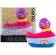 Вибратор-уточка I Rub My Duckie 2.0 Colors с разноцветными полосками - Big Teaze Toys - купить с доставкой в Иваново