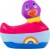 Вибратор-уточка I Rub My Duckie 2.0 Colors с разноцветными полосками - Big Teaze Toys - купить с доставкой в Иваново