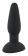 Черная анальная вибропробка с пульсацией в нижней части Thumping Anus Butt Plug - 15 см. - Orion