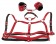 Красный комплект БДСМ-аксессуаров Harness Set - Orion - купить с доставкой в Иваново