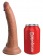 Кофейный фаллоимитатор 7  Silicone Dual Density Cock - 21 см. - Pipedream
