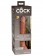 Кофейный фаллоимитатор 7  Silicone Dual Density Cock - 21 см. - Pipedream