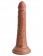Кофейный фаллоимитатор 7  Silicone Dual Density Cock - 21 см. - Pipedream