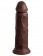 Коричневый фаллоимитатор 8  Silicone Dual Density Cock - 22,8 см. - Pipedream