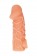 Телесная закрытая насадка с венками Cock Sleeve Size S - 13,8 см. - KOKOS - в Иваново купить с доставкой