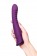 Фиолетовый гибкий вибратор Lupin с ребрышками - 22 см. - ToyFa
