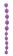 Фиолетовая анальная цепочка JUMBO JELLY THAI BEADS CARDED LAVENDER - 31,8 см. - NMC