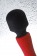 Красно-черный двусторонний вибромассажер Black Red - 21 см. - ToyFa