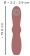 Коричневый вибратор Hazel 04 - 15 см. - Orion