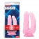 Розовый анально-вагинальный фаллоимитатор 14 Inch Dildo - 18 см. - Chisa