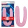 Розовый двусторонний фаллоимитатор 17.7 Inch Dildo - 22,5 см. - Chisa