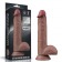 Коричневый фаллоимитатор 9 Dual Layered Silicone - 23,5 см. - Lovetoy