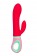 Красный вибратор с клиторальным отростком Petunia - 19 см. - ToyFa купить в Иваново с доставкой в Orgasmix.ru Красный вибратор с клиторальным отростком Petunia - 19 см. - ToyFa