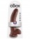 Коричневый фаллоимитатор 9  Cock with Balls - 22,9 см. - Pipedream