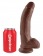 Коричневый фаллоимитатор 9  Cock with Balls - 22,9 см. - Pipedream