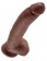 Коричневый фаллоимитатор 9  Cock with Balls - 22,9 см. - Pipedream