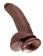 Коричневый фаллоимитатор 9  Cock with Balls - 22,9 см. - Pipedream