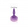 Фиолетовая анальная пробка с фиолетовым заячьим хвостом Bunny Tails Purple - NS Novelties
