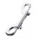 Серебристый двухсторонний карабин TOYFA Metal - ToyFa - купить с доставкой в Иваново